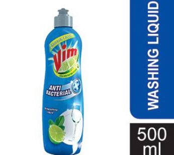 VIM LIQUID DISH WASH ANTI BACTERIAL 500ML